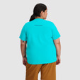 Outdoor Research Freewheel Short Sleeve Jersey Plus - Women's - Cortez - on model