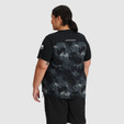 Outdoor Research Freewheel Short Sleeve Jersey Plus - Women's - Black Cloud Scape / Black - on model