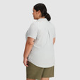 Outdoor Research Astroman Short Sleeve Sun Shirt Plus - Women's - Pebble - on model