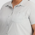 Outdoor Research Astroman Short Sleeve Sun Shirt Plus - Women's - Pebble - detail