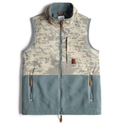 Topo Designs Subalpine Fleece Vest Printed - Women's - Sand Multi