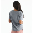 Free Fly Bamboo Heritage V-Neck Tee - Women's - Heather Flint - back