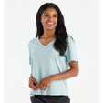 Free Fly Bamboo Heritage V-Neck Tee - Women's - Heather Ocean Mist