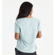 Free Fly Bamboo Heritage V-Neck Tee - Women's - Heather Ocean Mist - back